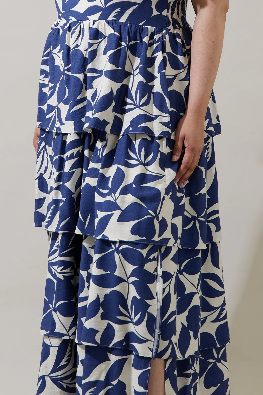 Maurea Floral Amabel Tiered Maxi Dress Curve sold by Sugarlips product image thumbnail 5