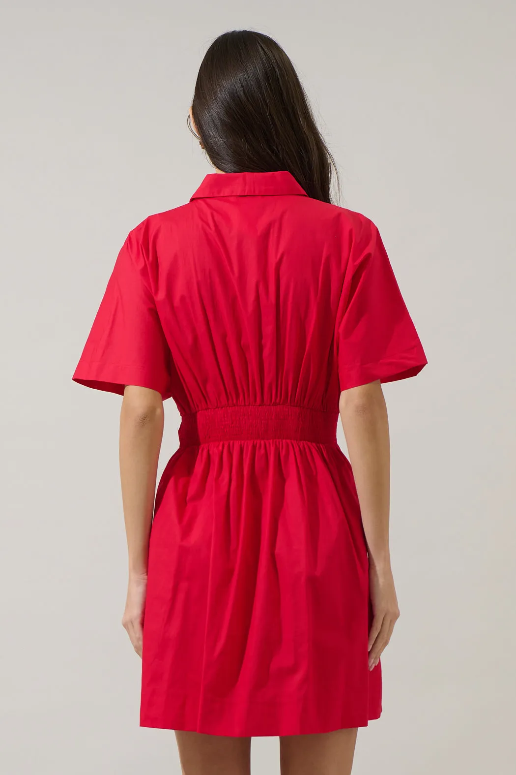 Alix Button Down Mini Dress sold by Sugarlips product image thumbnail 3
