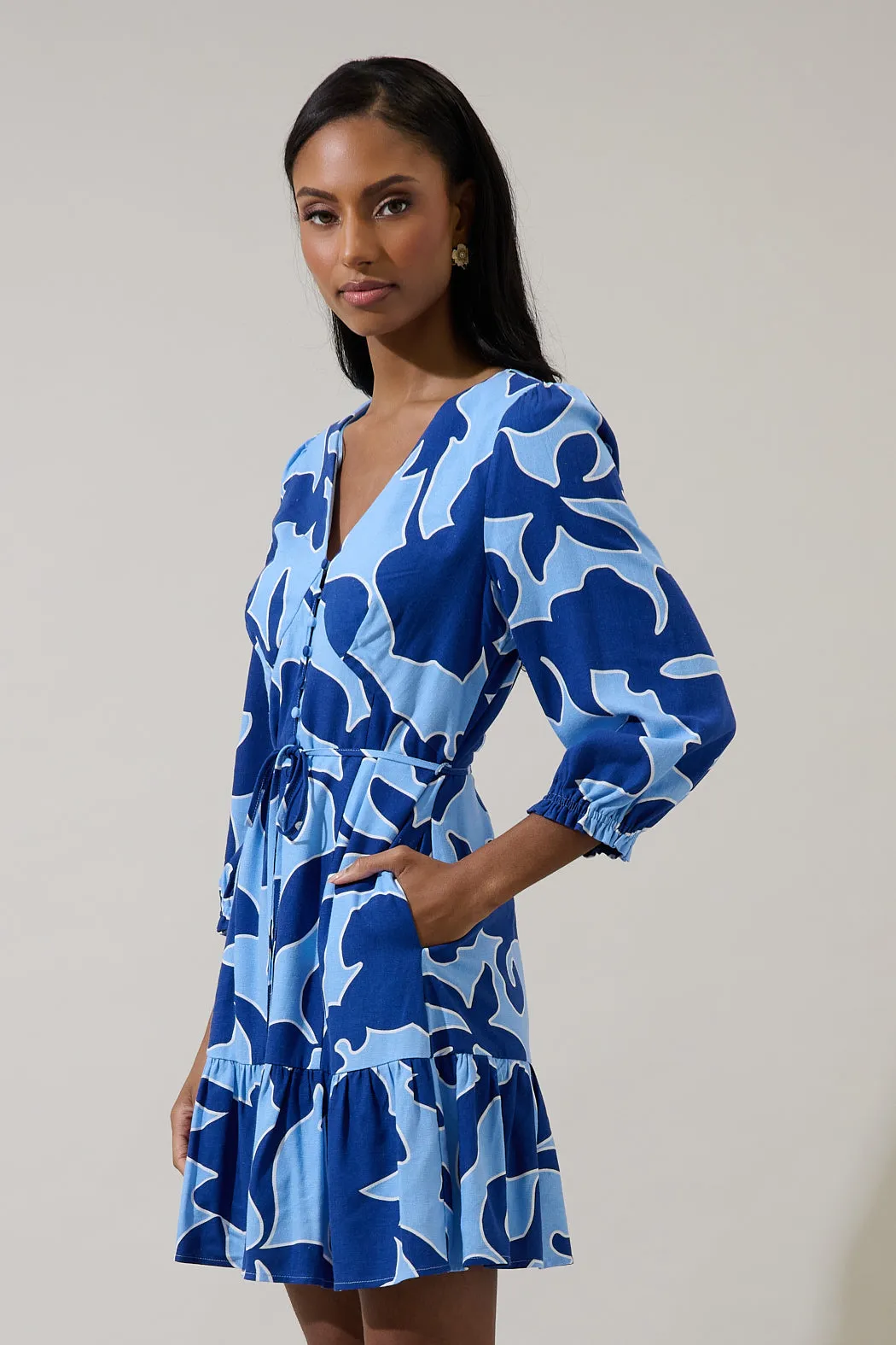 Briela Abstract Roana Mini Dress sold by Sugarlips product image thumbnail 3