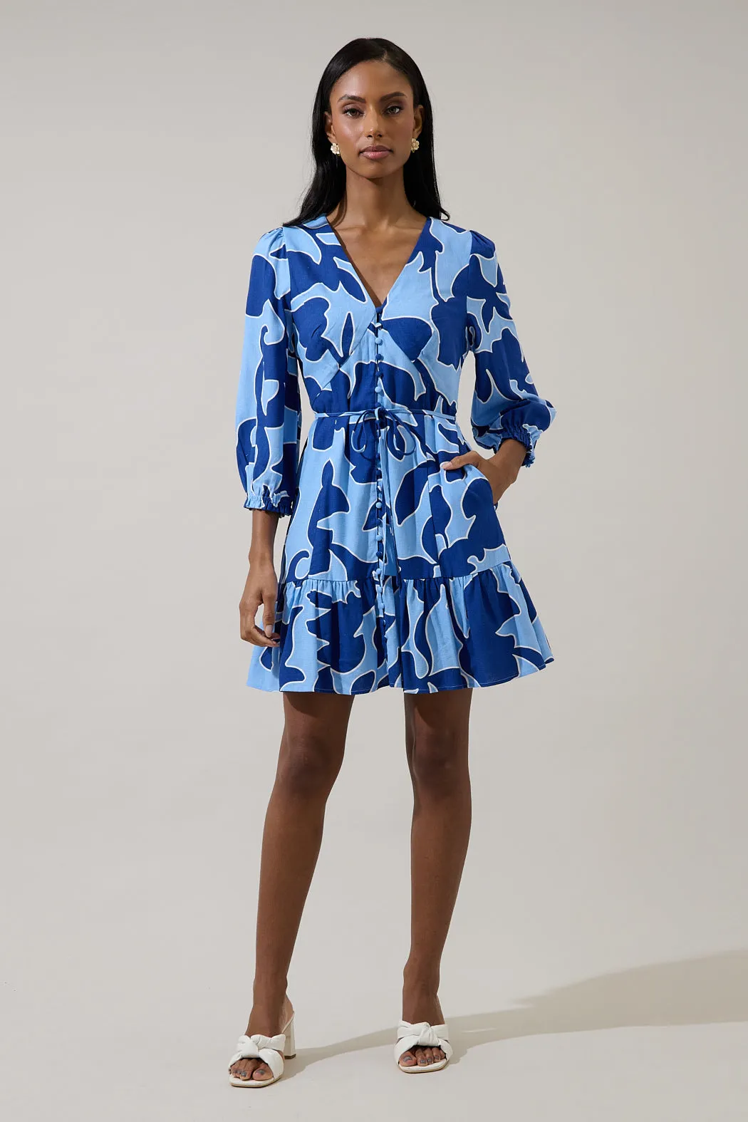 Briela Abstract Roana Mini Dress sold by Sugarlips product image thumbnail 4