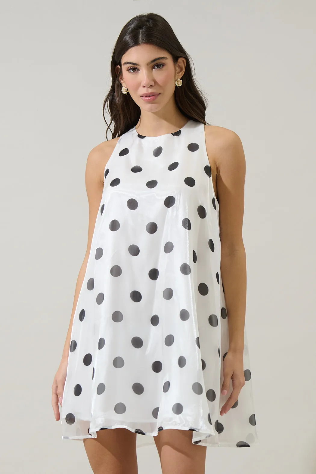 Randal Polka Dot Organza Mini Dress sold by Sugarlips product image thumbnail 2