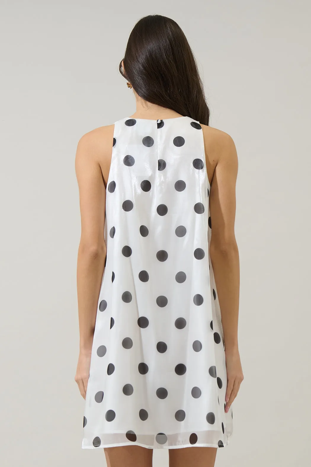 Randal Polka Dot Organza Mini Dress sold by Sugarlips product image thumbnail 3