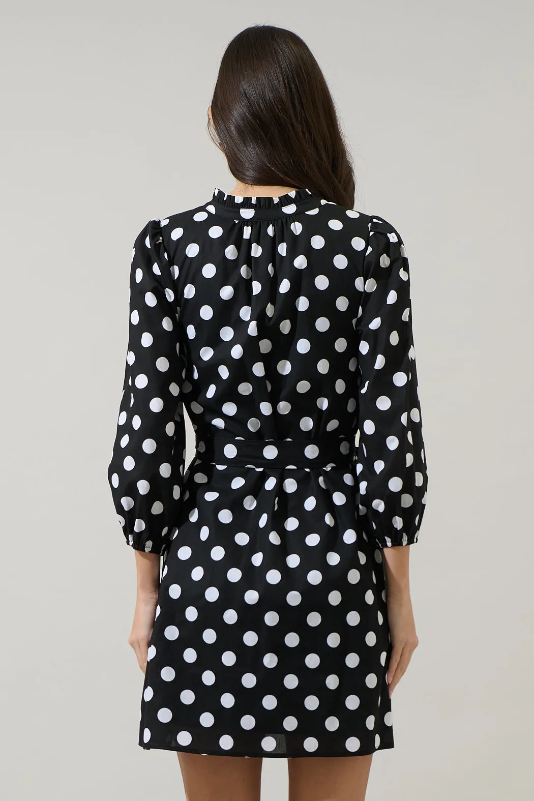 Saraya Dot Eira Poplin Mini Dress sold by Sugarlips product image thumbnail 2