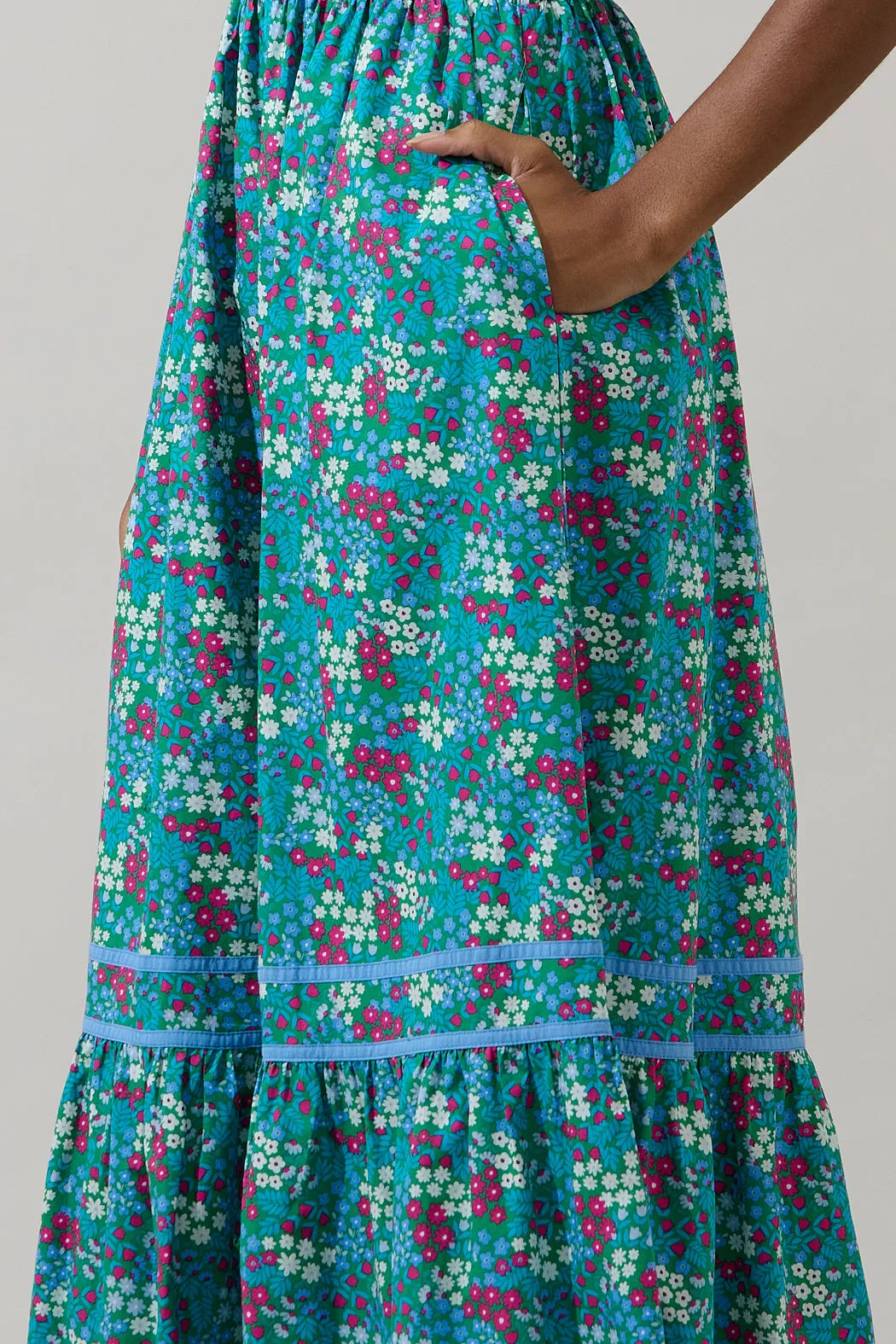 Karela Blossom Ordy Smocked Midi Dress sold by Sugarlips product image thumbnail 4