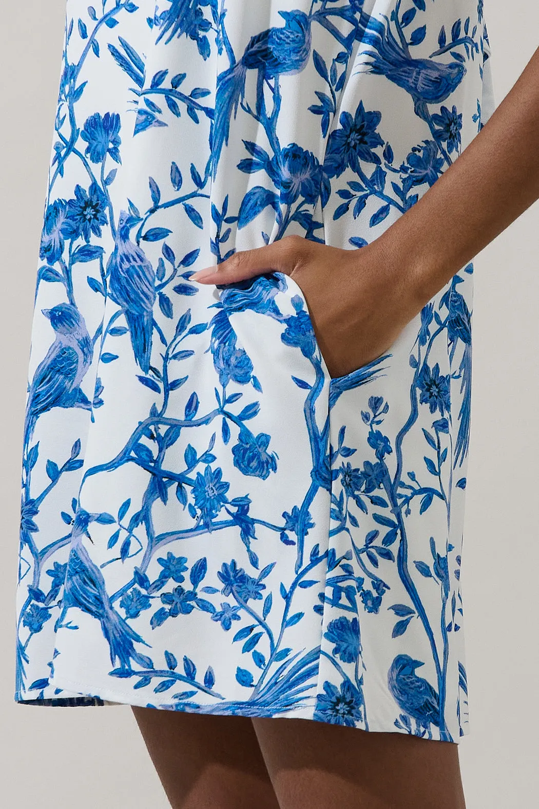 Ciela Floral Benson Trapeze Mini Dress sold by Sugarlips product image thumbnail 5