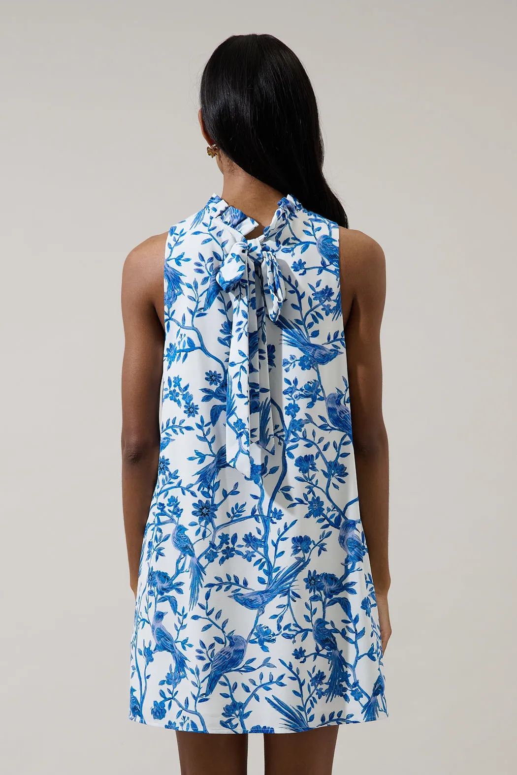 Ciela Floral Benson Trapeze Mini Dress sold by Sugarlips product image thumbnail 2