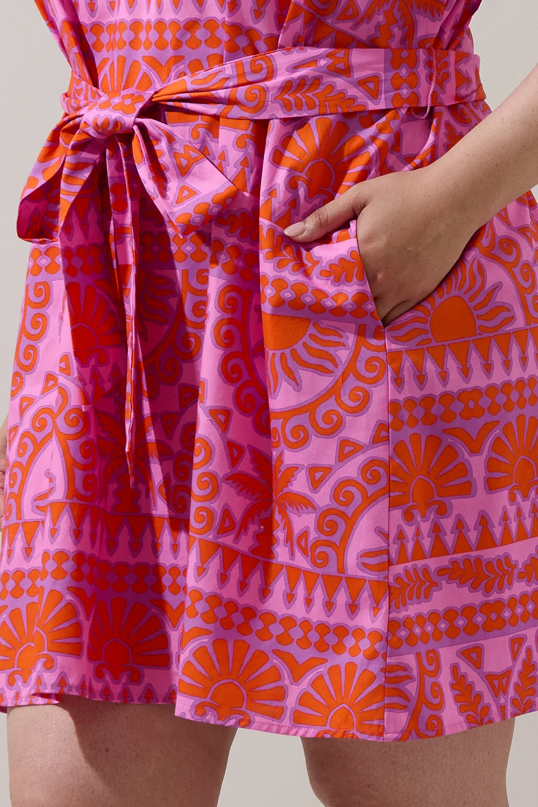 Tarie Tropical Ema Shift Mini Dress Curve sold by Sugarlips product image thumbnail 5