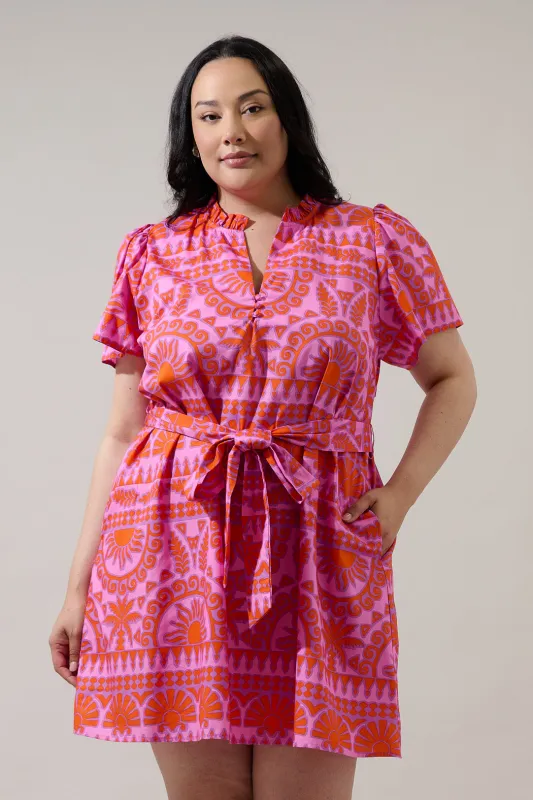 Tarie Tropical Ema Shift Mini Dress Curve sold by Sugarlips