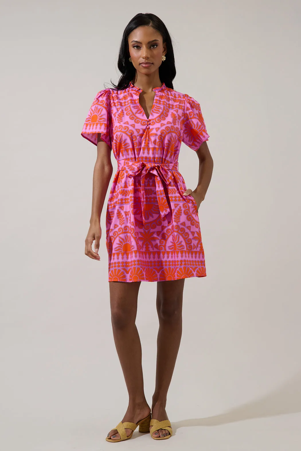 Tarie Tropical Ema Shift Mini Dress sold by Sugarlips product image thumbnail 5