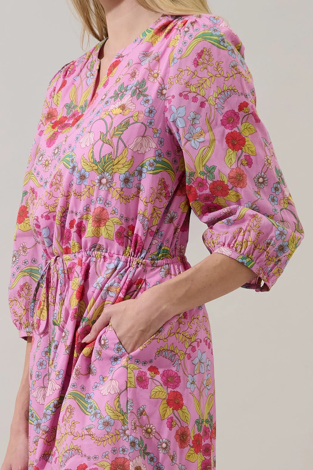 Ramsie Floral Melany Shift Mini Dress sold by Sugarlips product image thumbnail 5