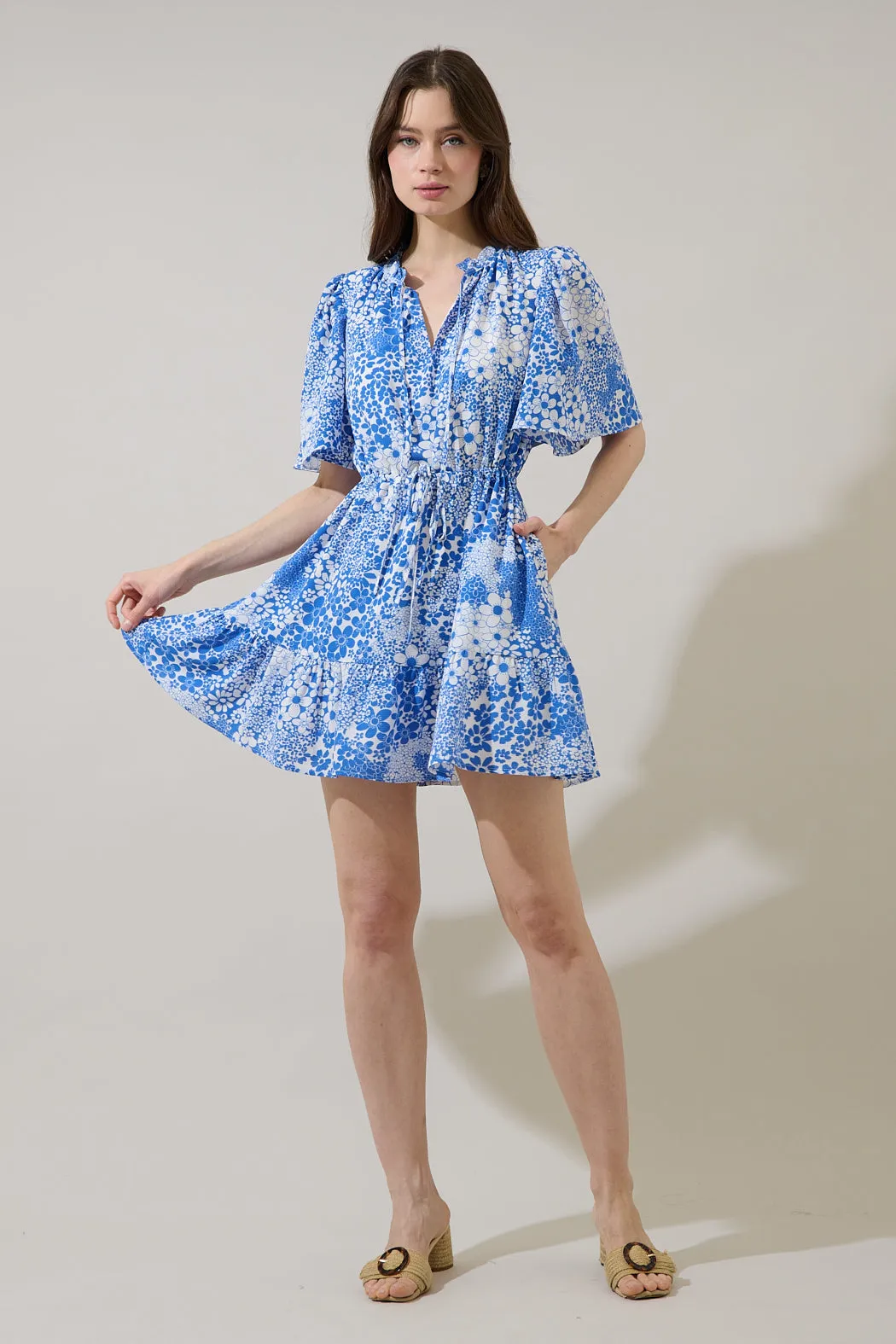 Meila Shift Mini Dress Serra Floral sold by Sugarlips product image thumbnail 4