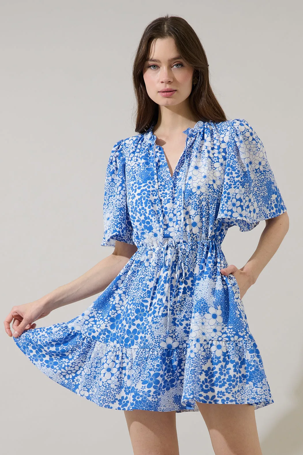 Meila Shift Mini Dress Serra Floral sold by Sugarlips