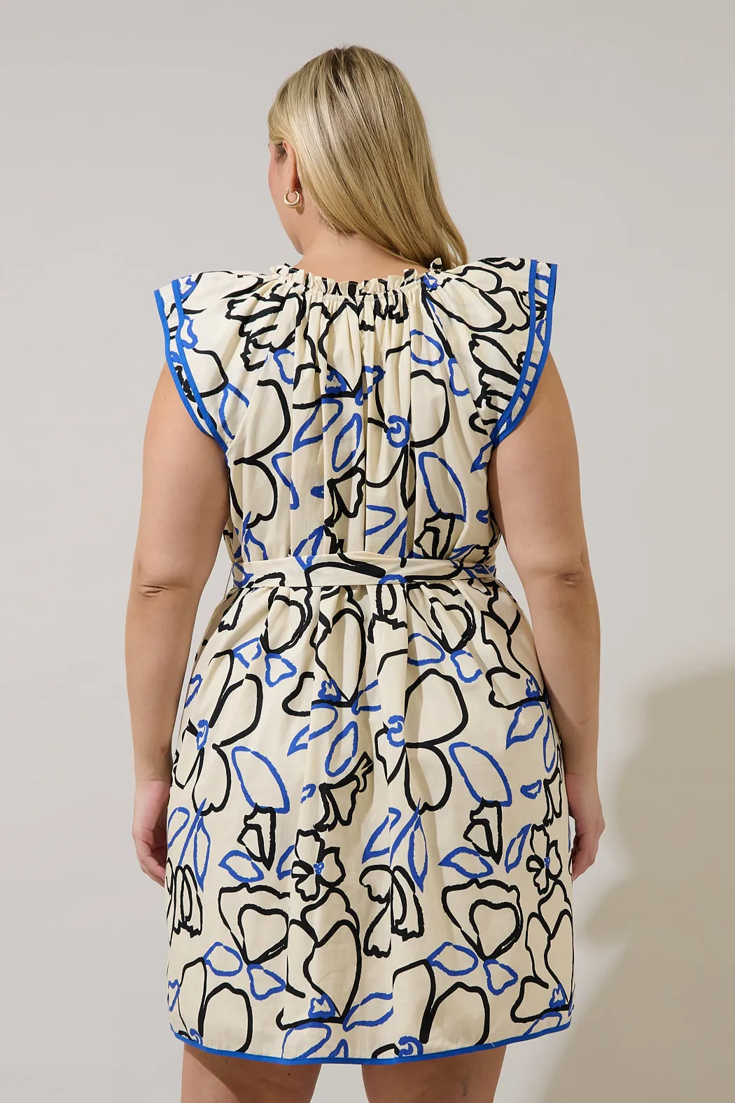Olera Ruffle Mini Dress Tercy Floral Curve sold by Sugarlips product image thumbnail 2