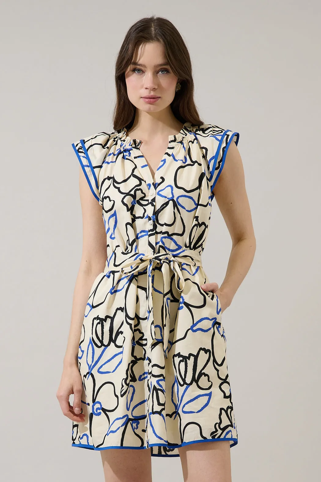 Olera Ruffle Mini Dress Tercy Floral sold by Sugarlips product image thumbnail 2