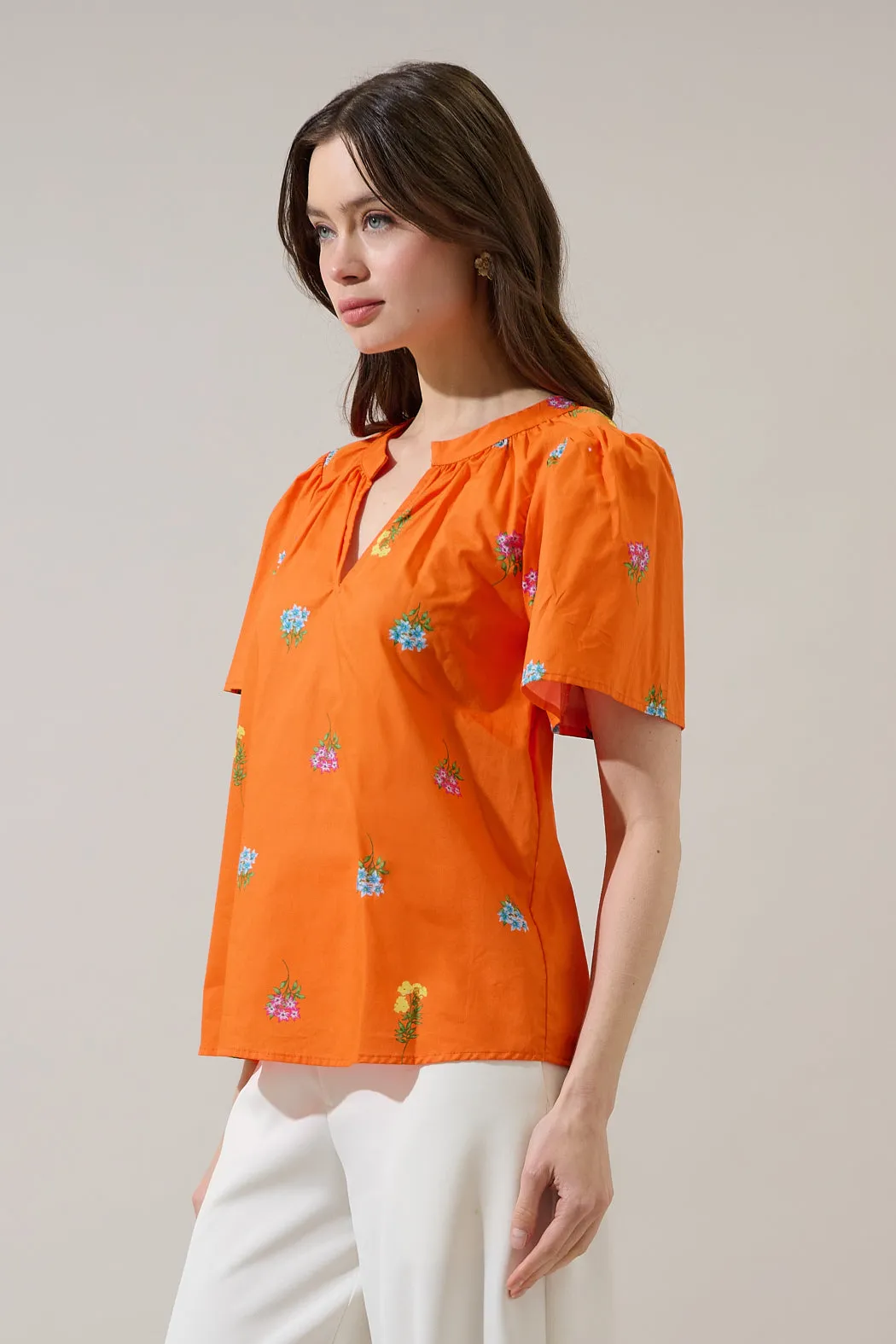 Mely Puff Sleeve Top Denvie Floral sold by Sugarlips product image thumbnail 3