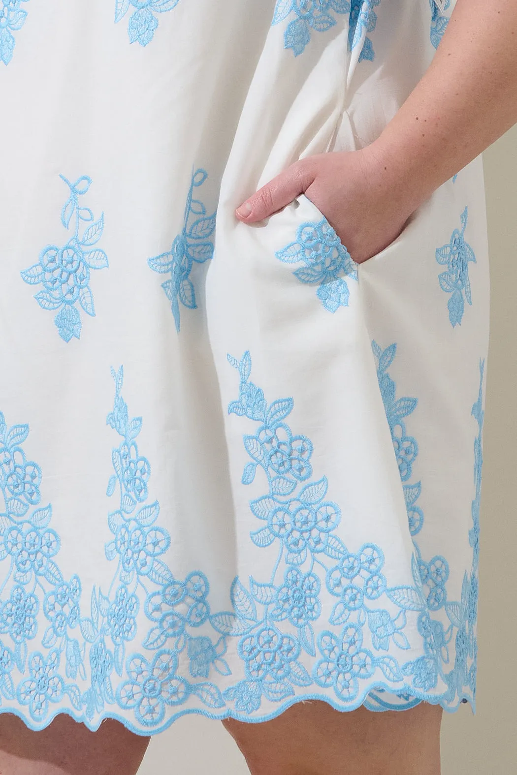 Tannia Embroidered Shift Mini Dress Curve sold by Sugarlips product image thumbnail 5