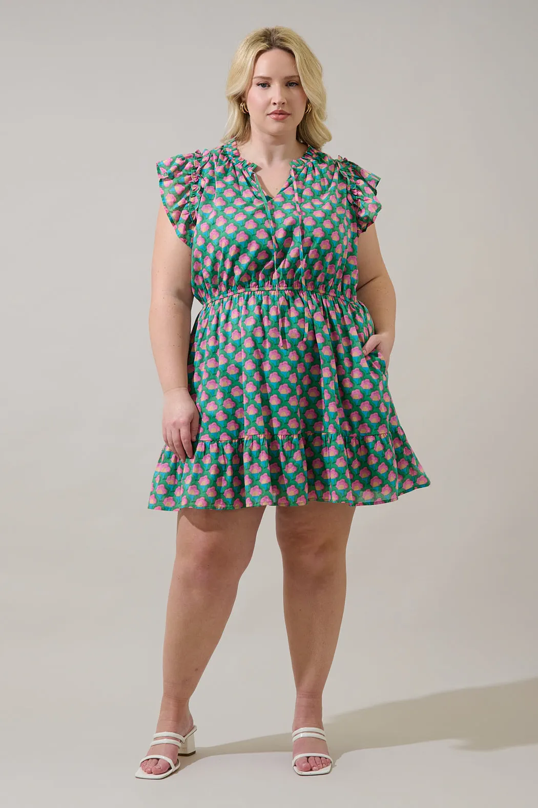 Sardy Mini Dress Gercy Abstract Curve sold by Sugarlips product image thumbnail 4