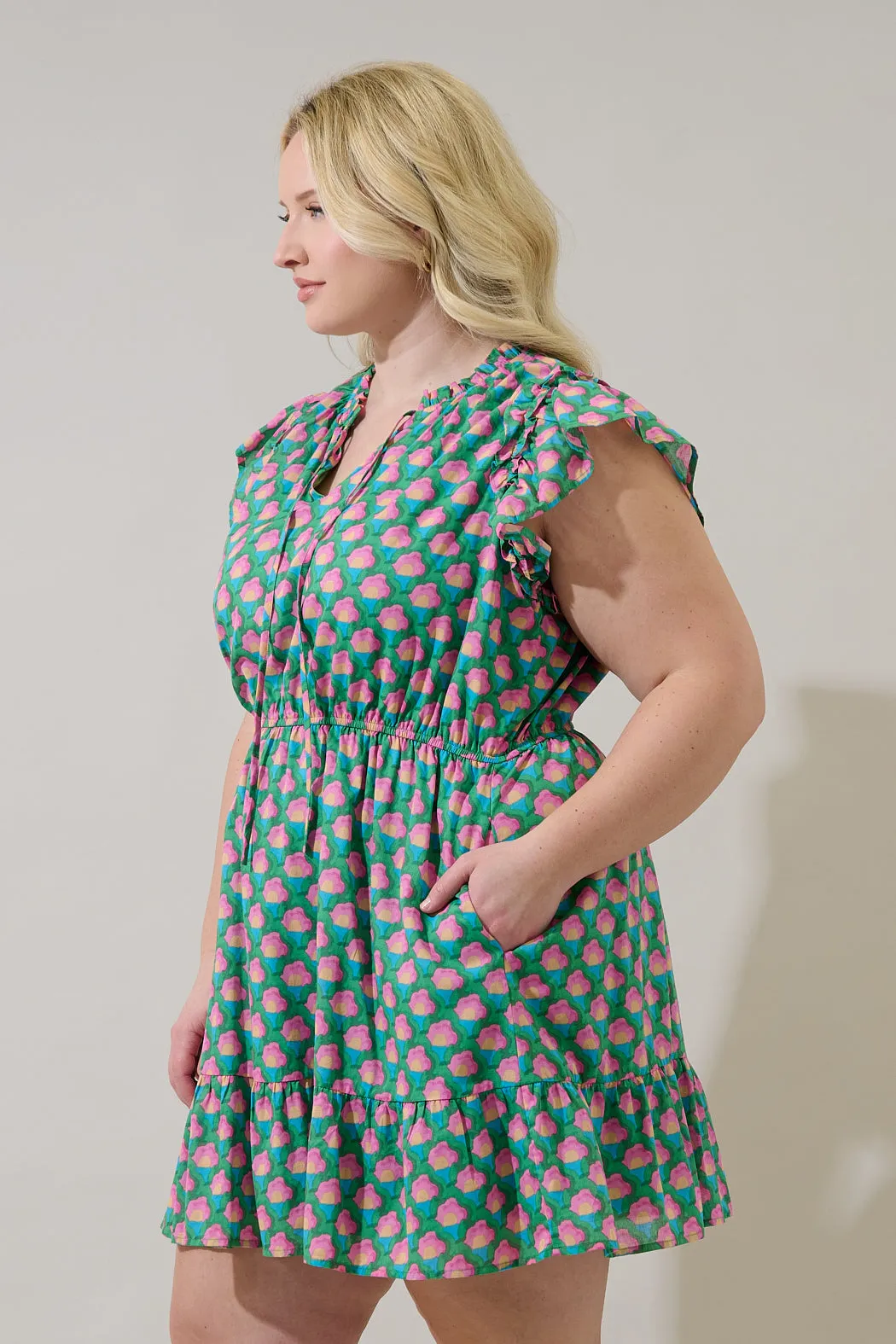 Sardy Mini Dress Gercy Abstract Curve sold by Sugarlips product image thumbnail 3