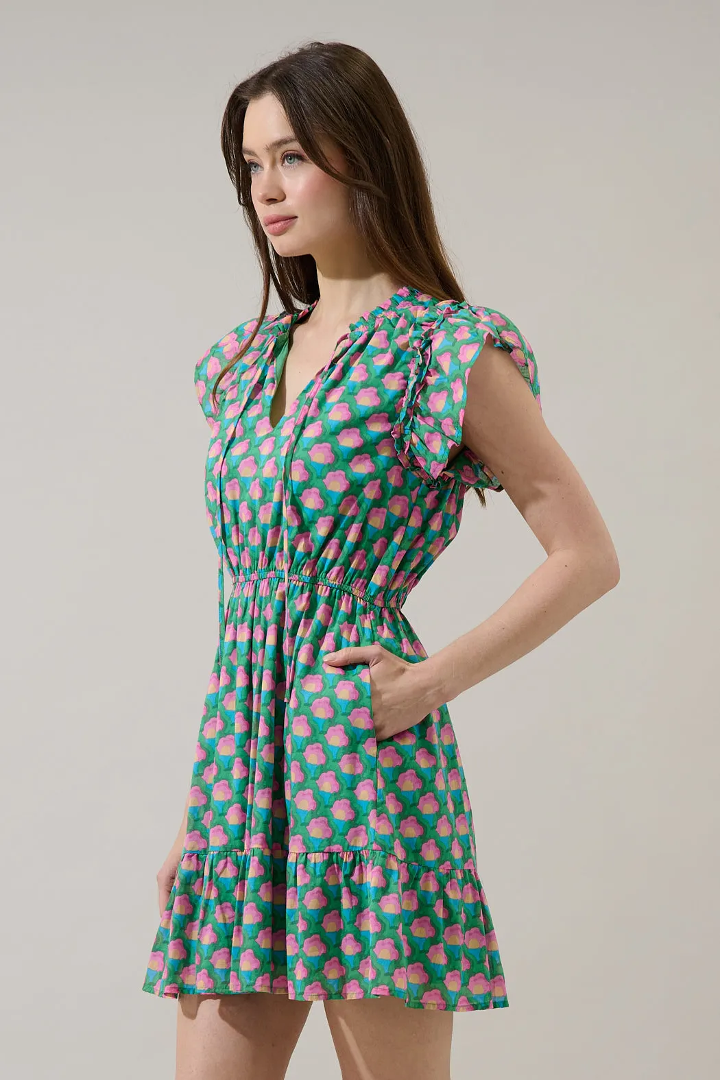 Sardy Mini Dress Gercy Abstract sold by Sugarlips product image thumbnail 3