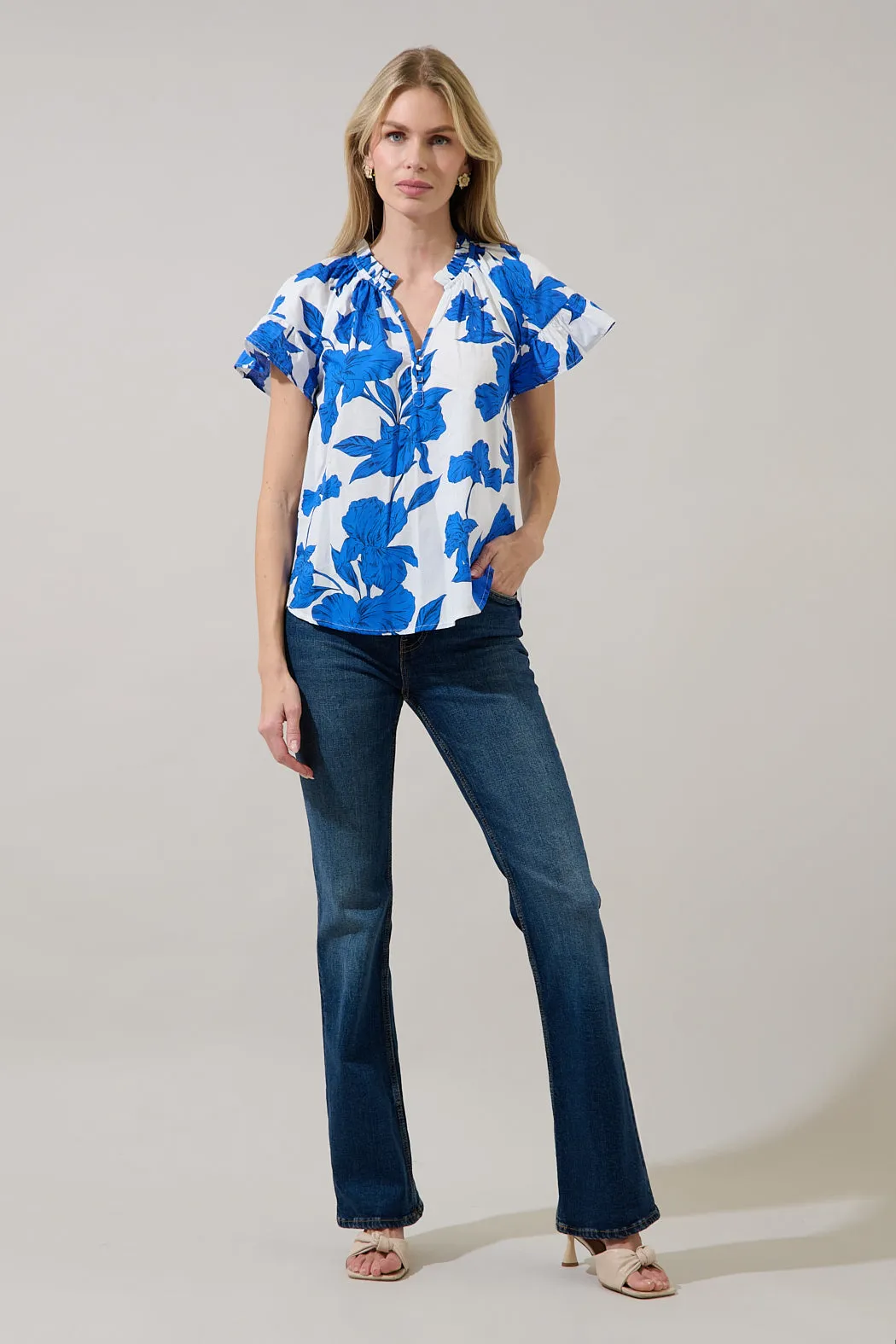 Macy Ruffle Top Gemmi Floral sold by Sugarlips product image thumbnail 4