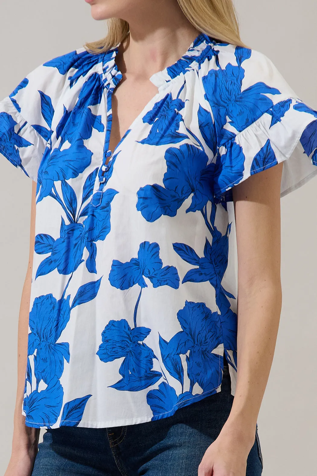 Macy Ruffle Top Gemmi Floral sold by Sugarlips product image thumbnail 5