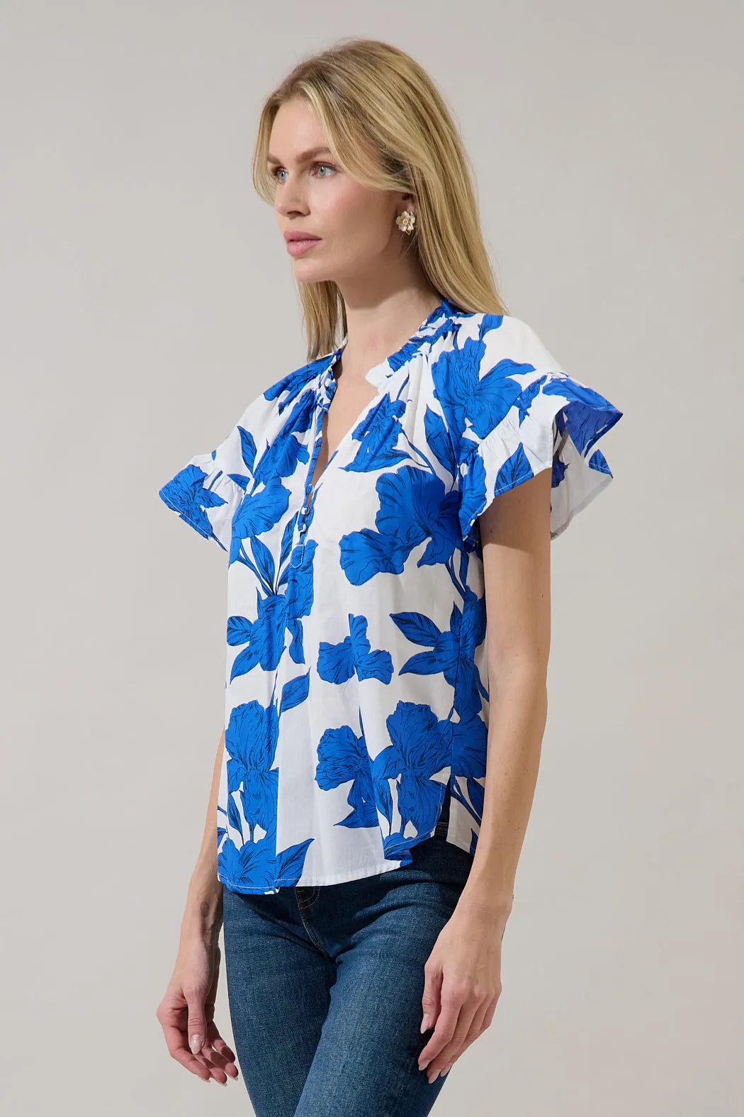 Macy Ruffle Top Gemmi Floral sold by Sugarlips product image thumbnail 3