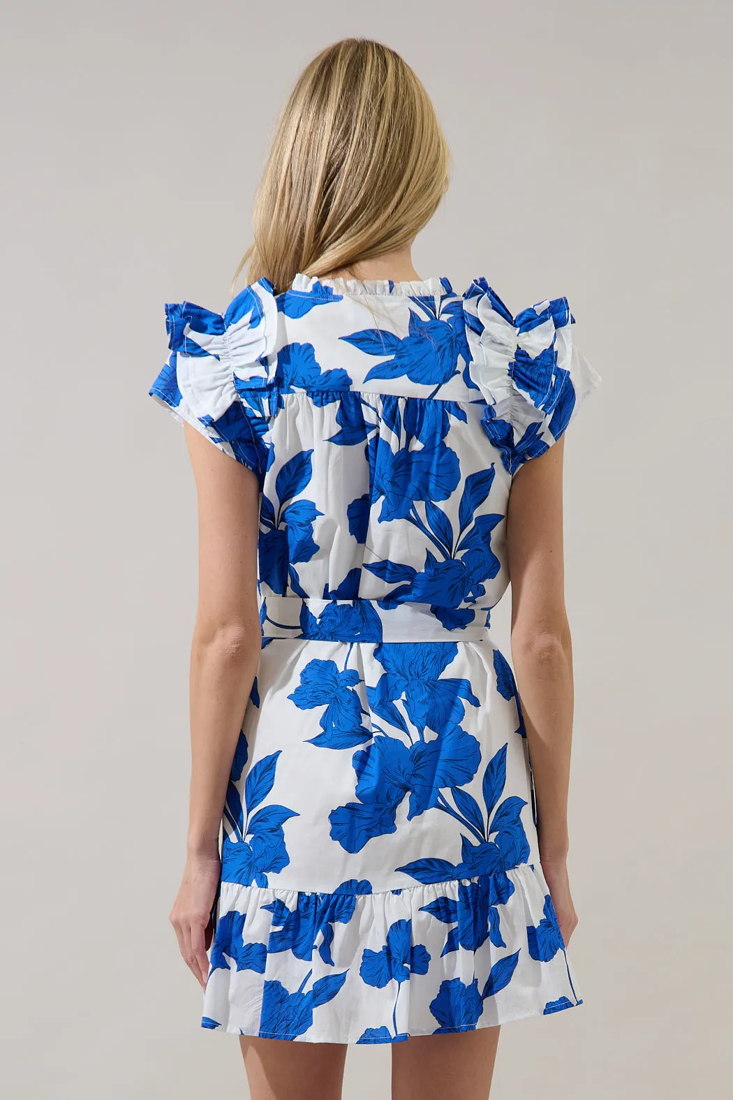 Ivona Ruffle Mini Dress Gemmi Floral sold by Sugarlips product image thumbnail 3