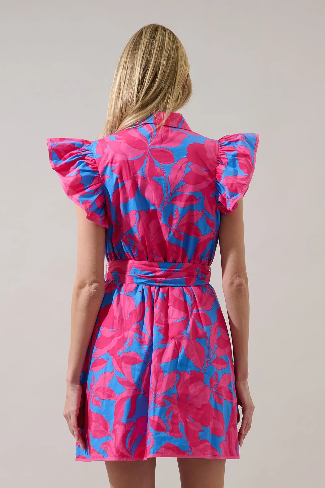 Maia Ruffle Collared Dress Meira Floral sold by Sugarlips product image thumbnail 3
