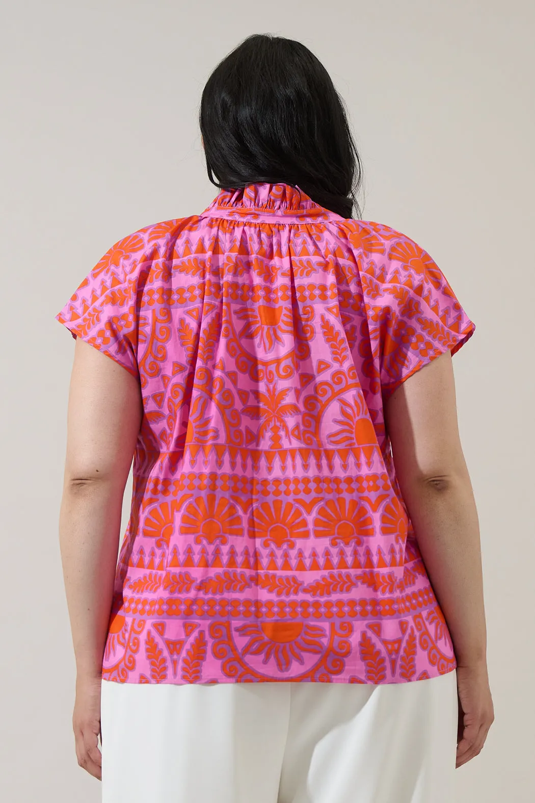 Tarie Tropical Juna Ruffle Top Curve sold by Sugarlips product image thumbnail 2