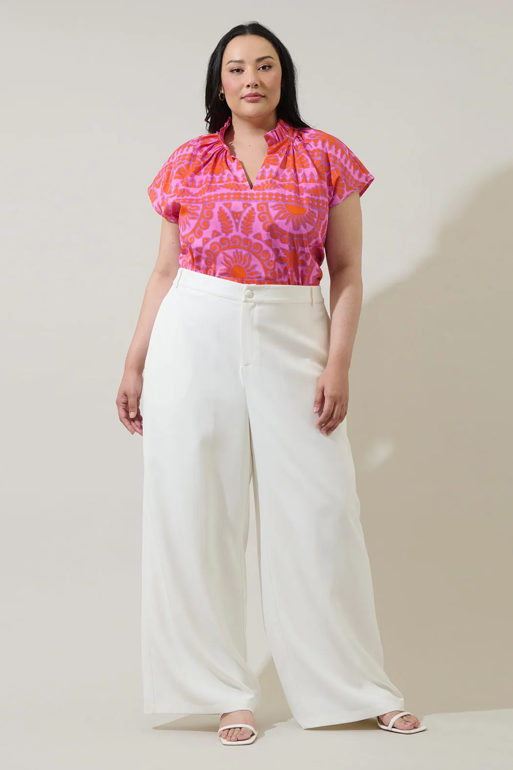 Tarie Tropical Juna Ruffle Top Curve sold by Sugarlips product image thumbnail 4