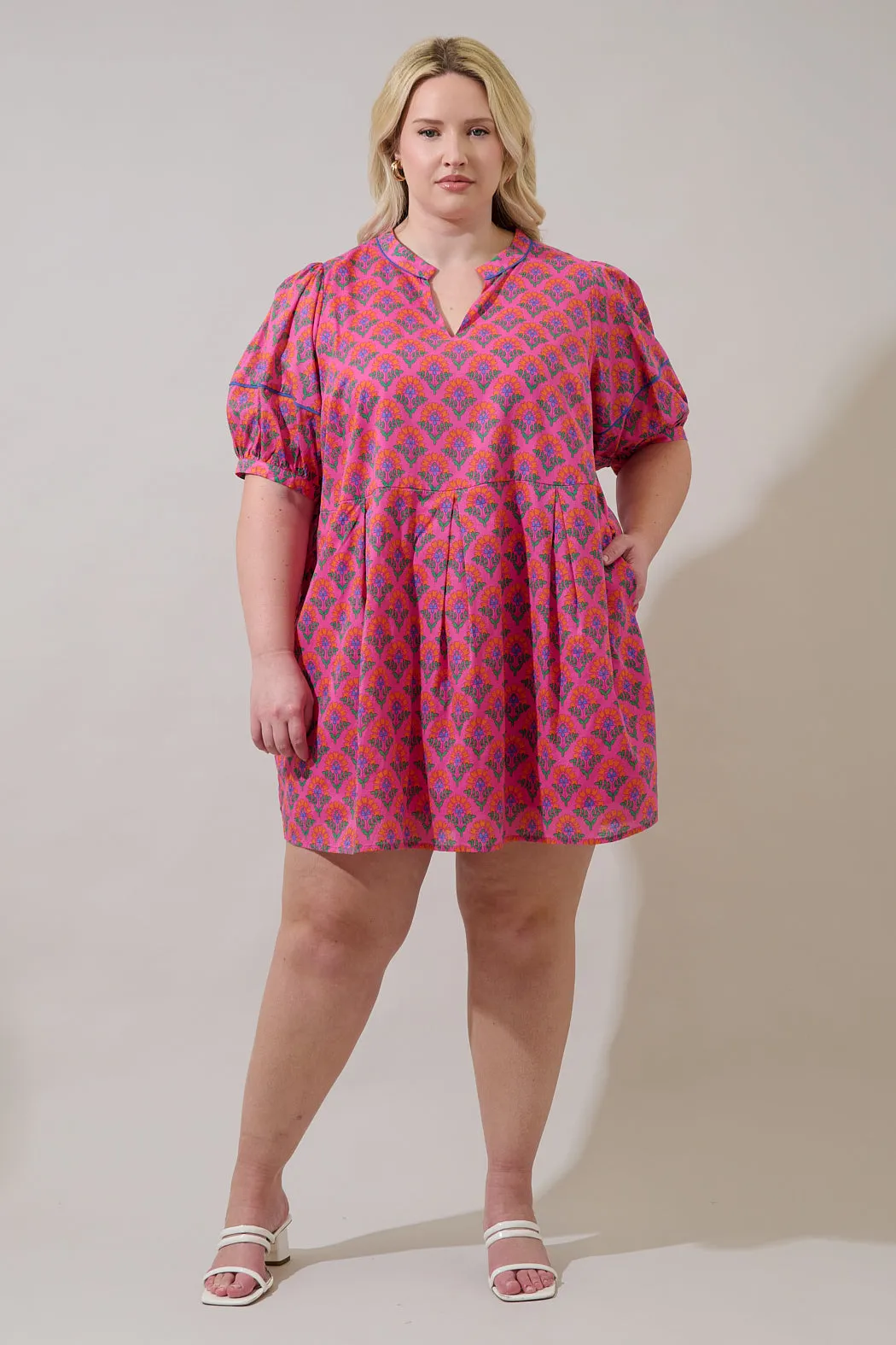 Fawna Shift Mini Dress Kendrie Floral Curve sold by Sugarlips product image thumbnail 4