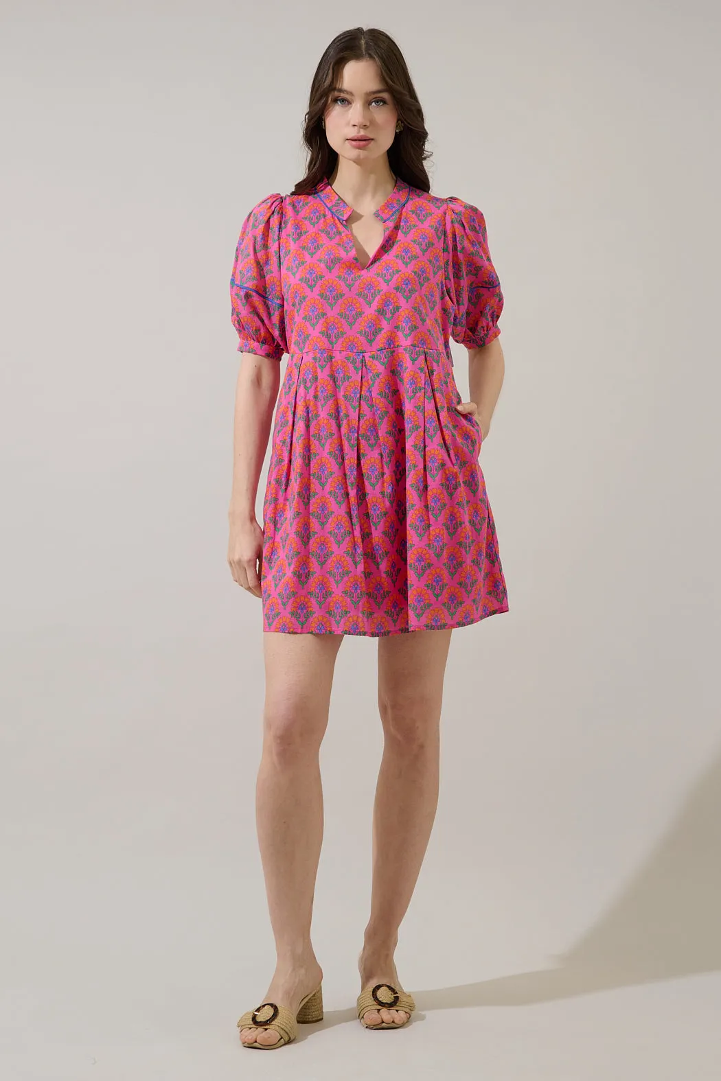 Fawna Shift Mini Dress Kendrie Floral sold by Sugarlips product image thumbnail 4