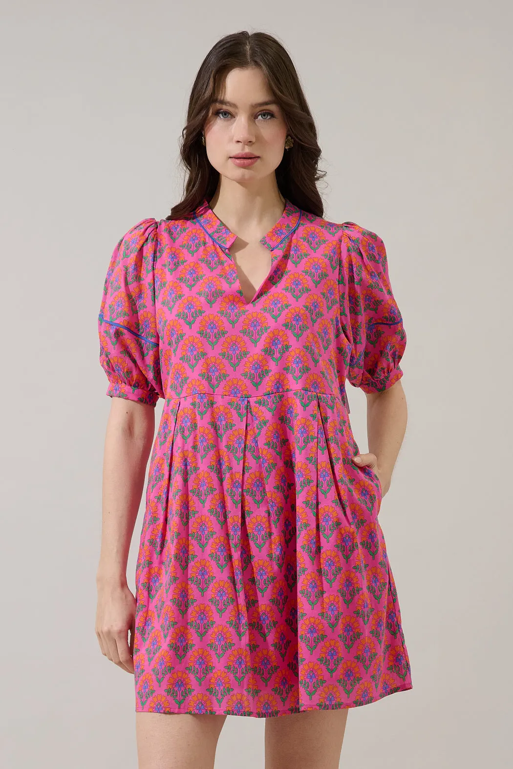 Fawna Shift Mini Dress Kendrie Floral sold by Sugarlips