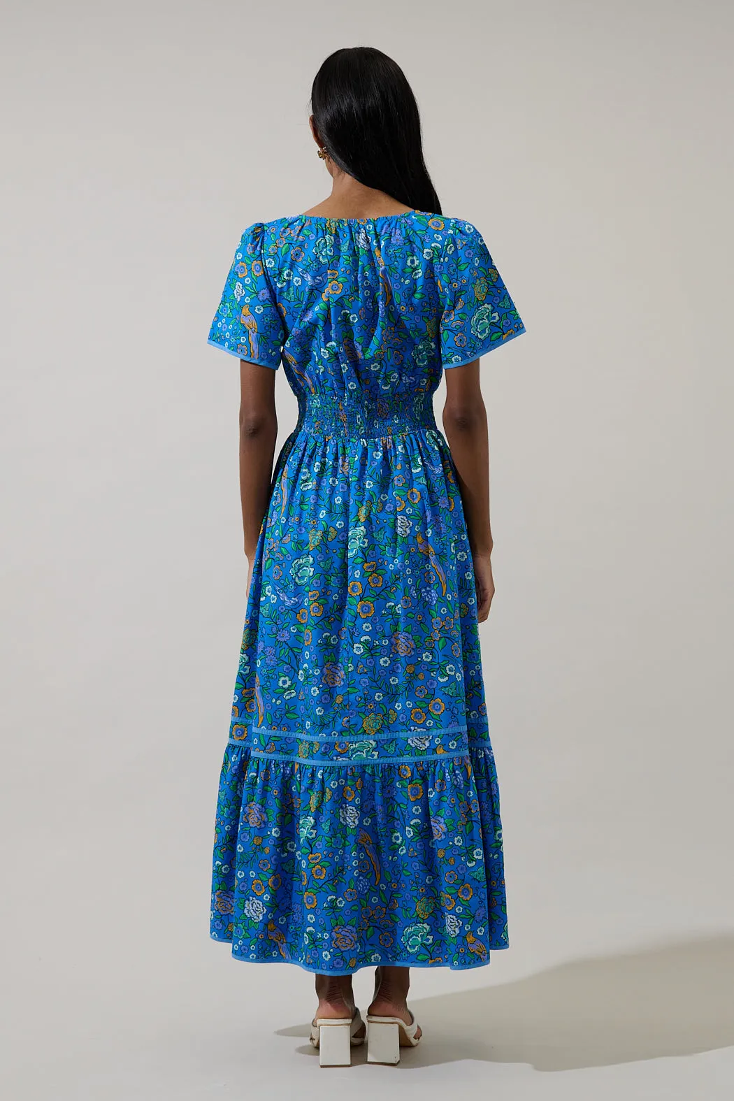 Ordy Smocked Midi Dress Heidy Floral sold by Sugarlips product image thumbnail 2