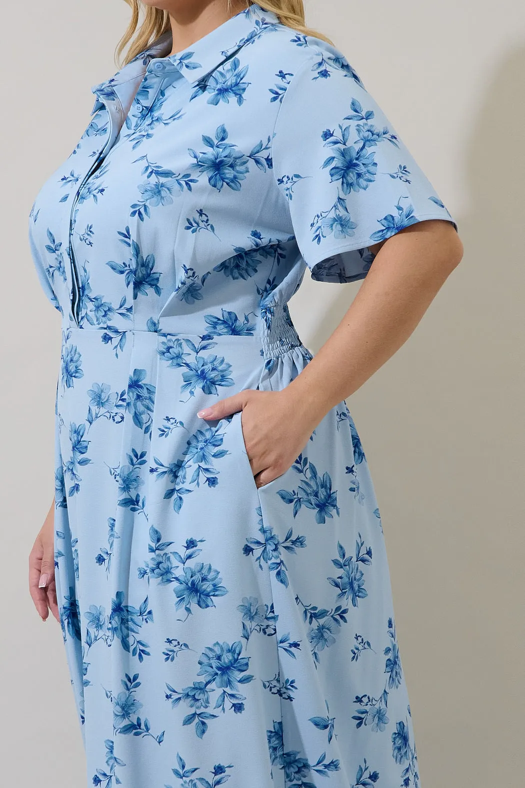 Marisy Collared Maxi Dress Frina Floral Curve sold by Sugarlips product image thumbnail 4