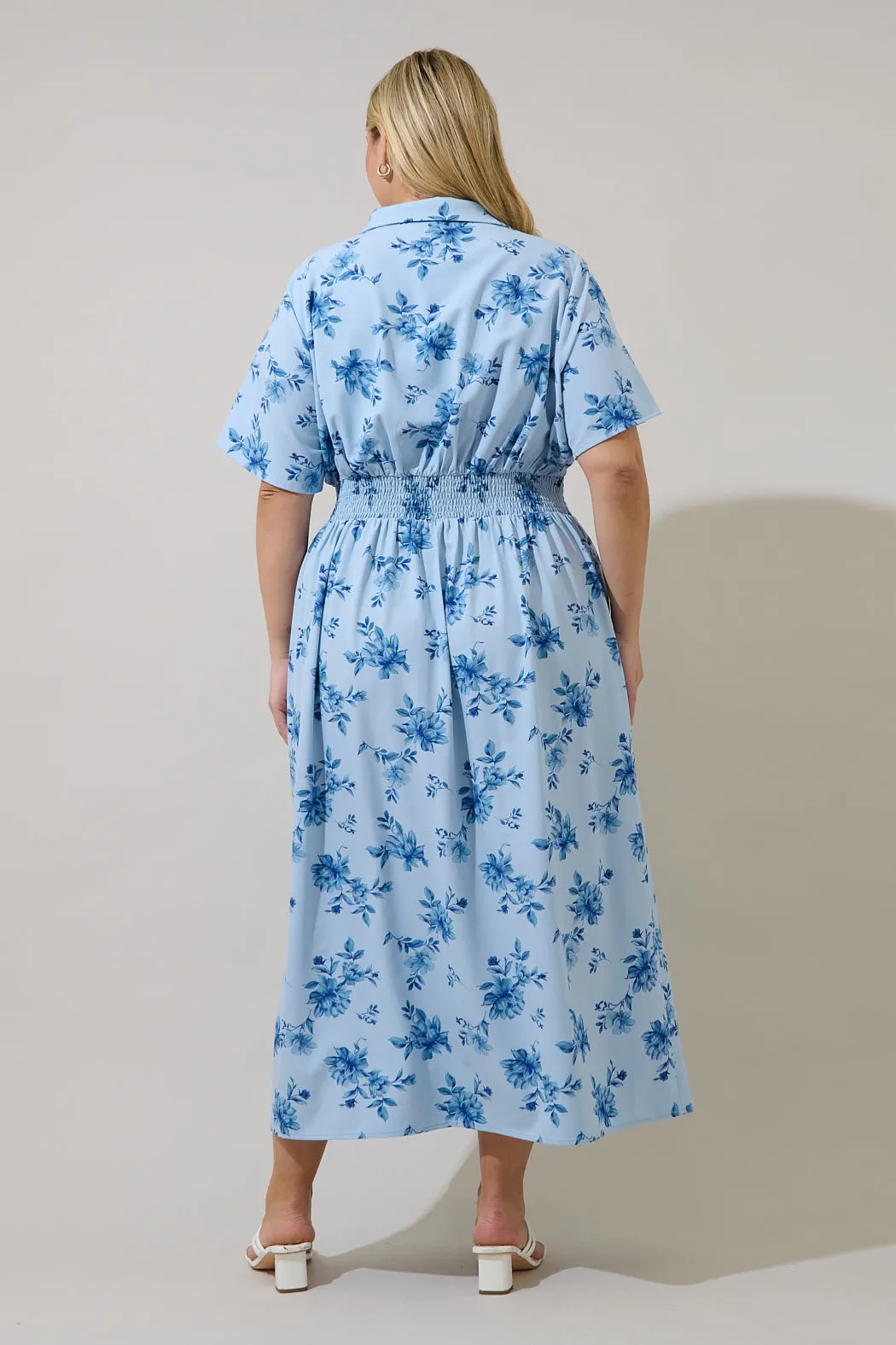Marisy Collared Maxi Dress Frina Floral Curve sold by Sugarlips product image thumbnail 2