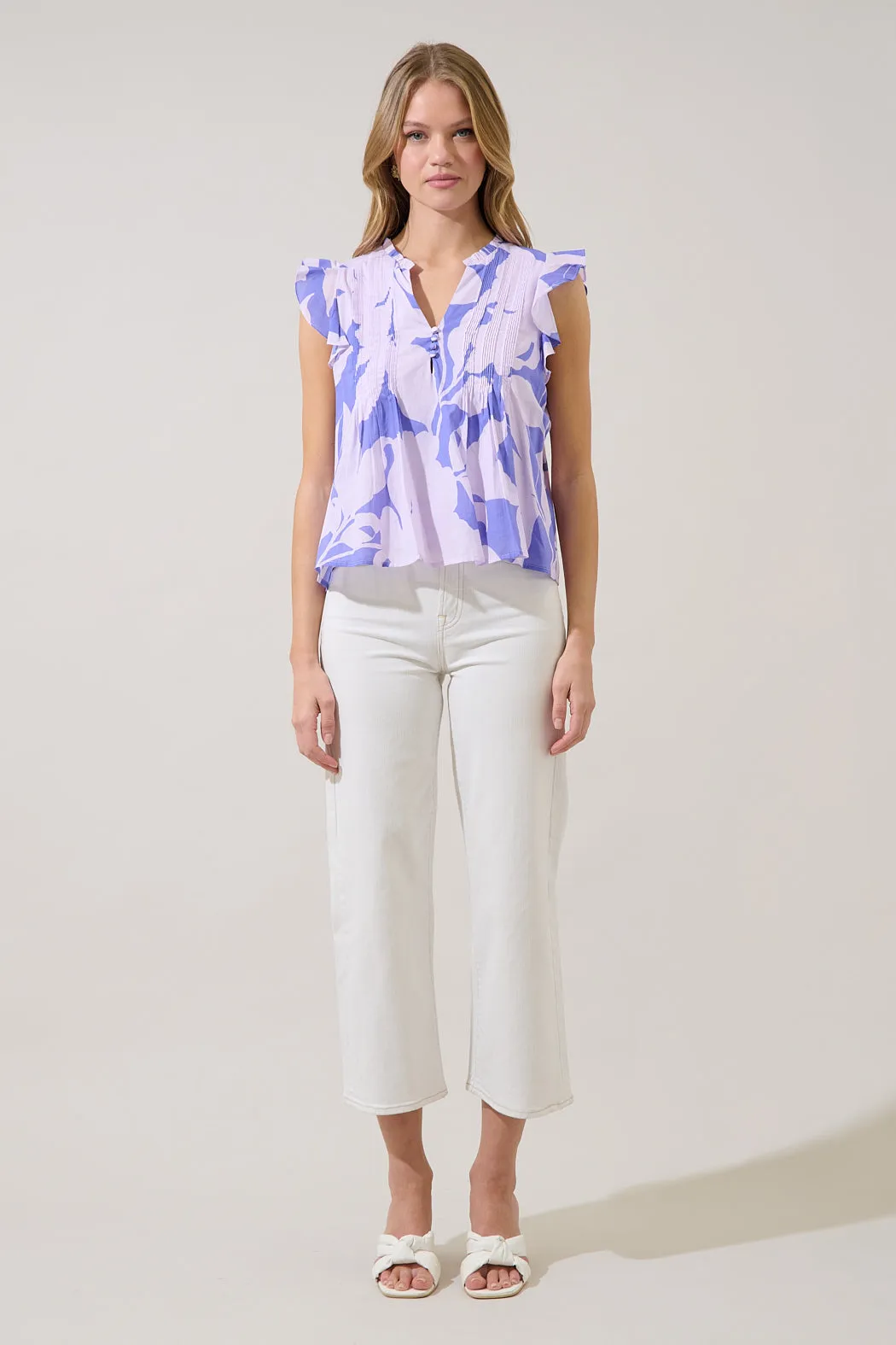 Tracy Pleated Top Nataly Floral sold by Sugarlips product image thumbnail 4