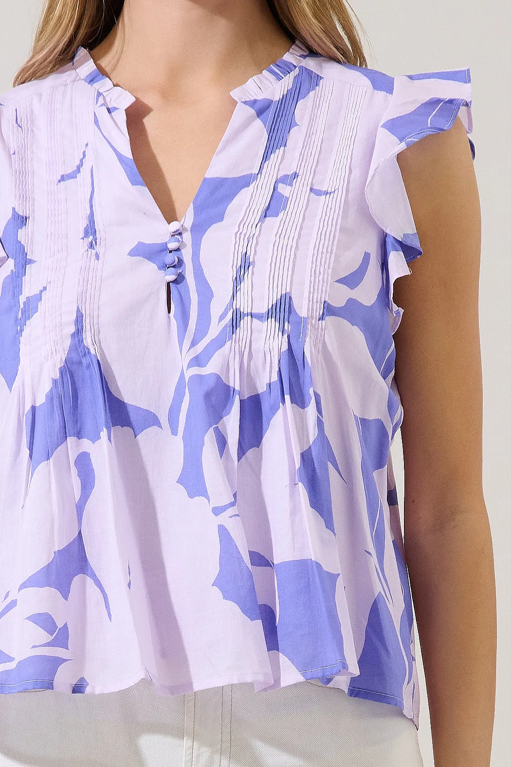Tracy Pleated Top Nataly Floral sold by Sugarlips product image thumbnail 5