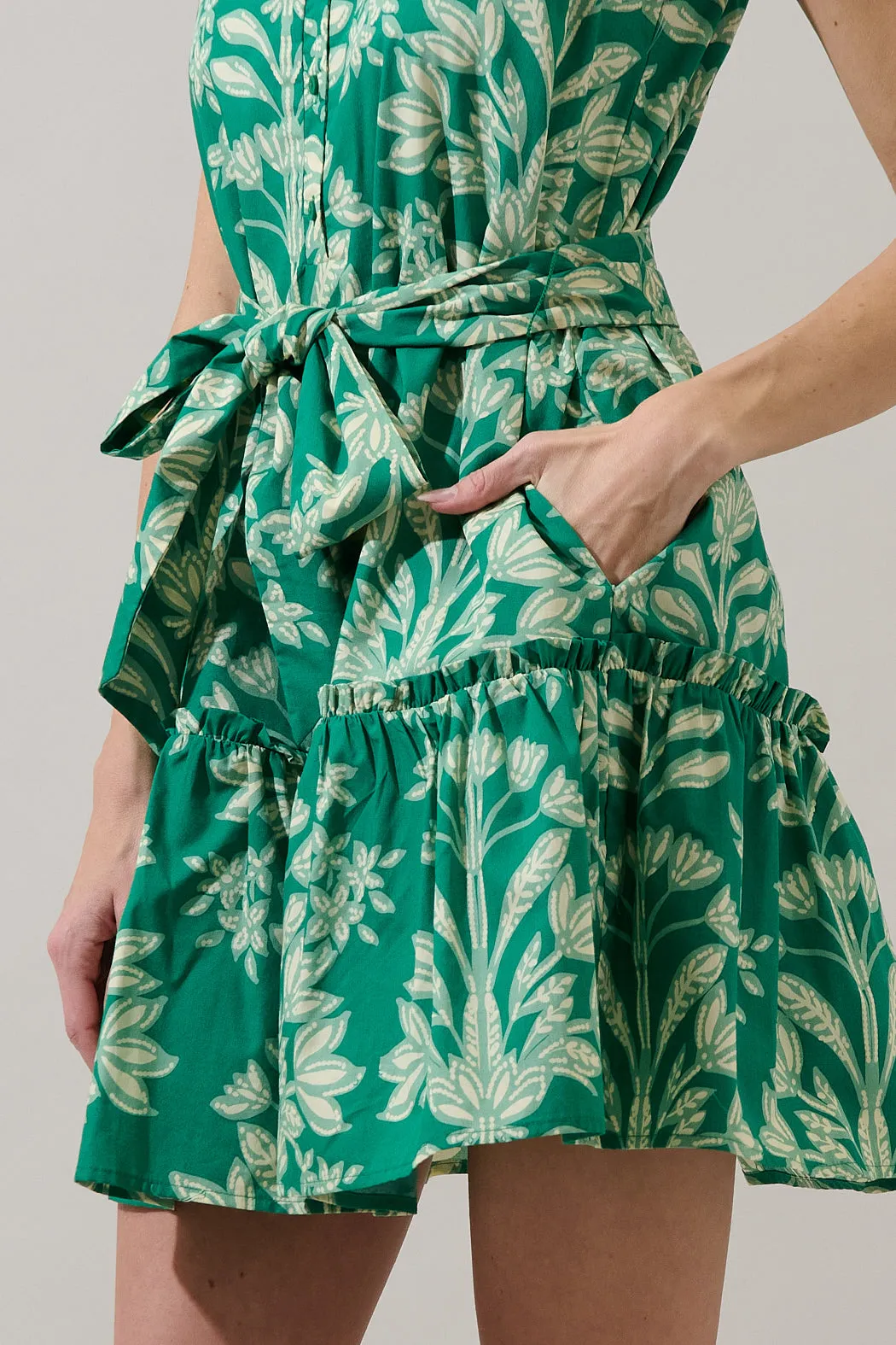 Zady Sleeveless Mini Dress Estela Floral sold by Sugarlips product image thumbnail 5