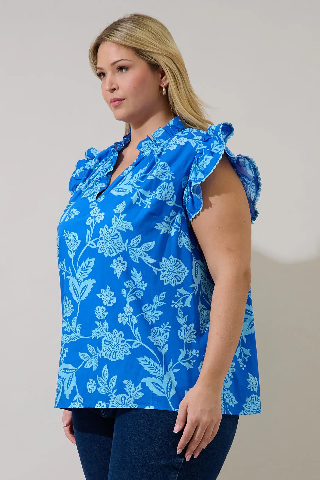 Jazzy Ruffle Top Curve Persa Floral sold by Sugarlips product image thumbnail 3