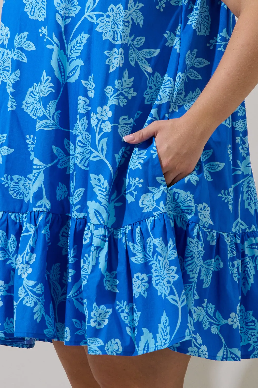 Della Halter Mini Dress Curve Persa Floral sold by Sugarlips product image thumbnail 5