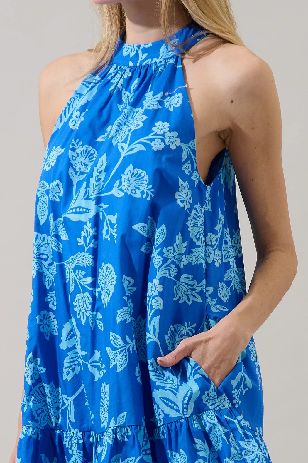 Della Halter Mini Dress Persa Floral sold by Sugarlips product image thumbnail 5