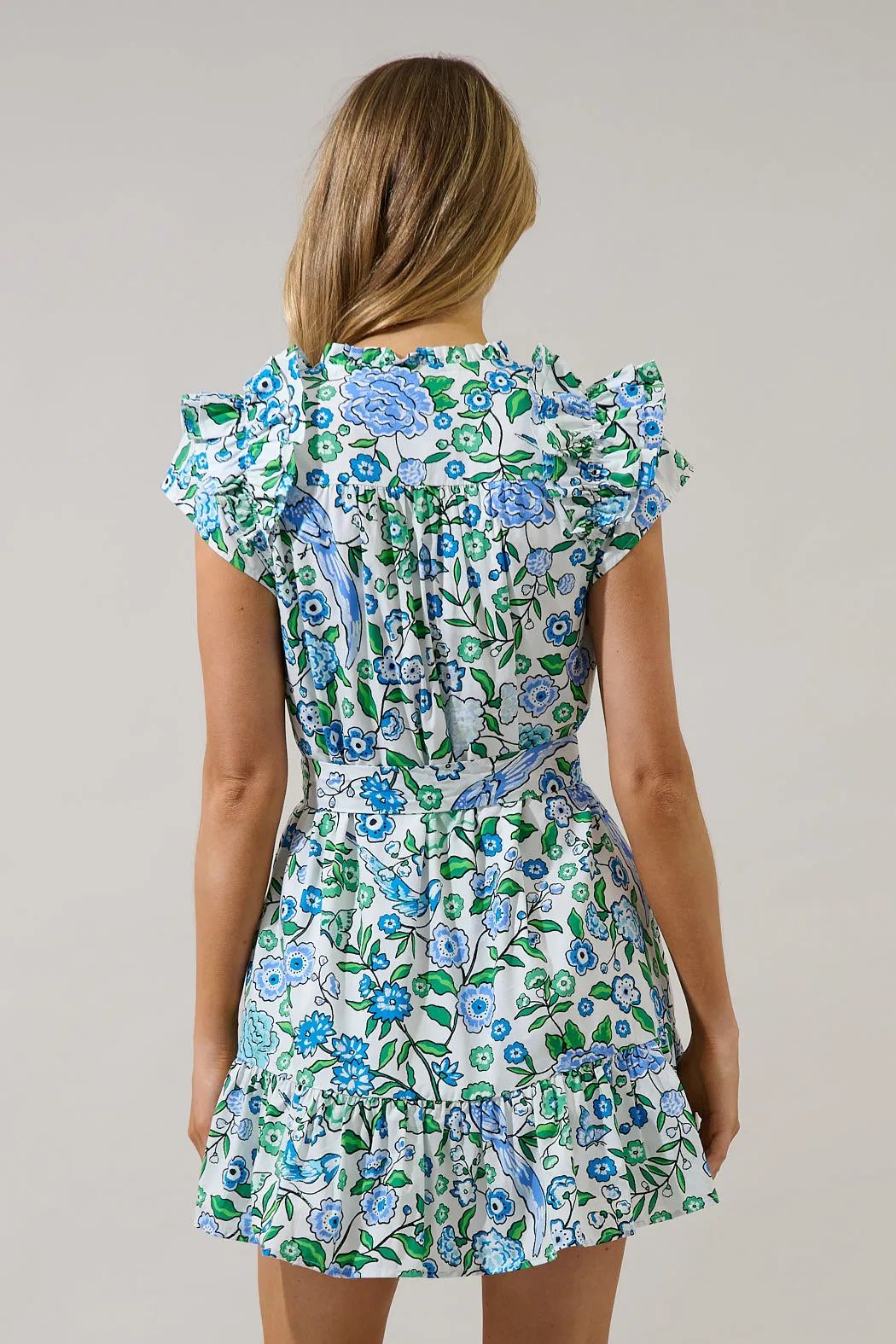 Ivona Ruffle Mini Dress Gianne Floral sold by Sugarlips product image thumbnail 3