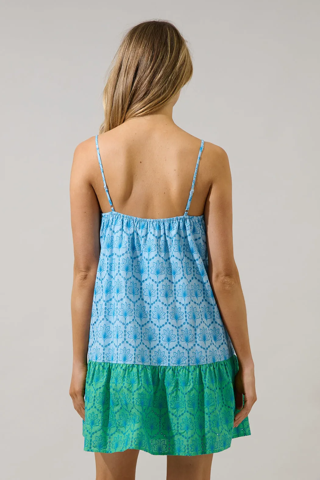 Jenny Shift Mini Dress Mirada Eyelet sold by Sugarlips product image thumbnail 3