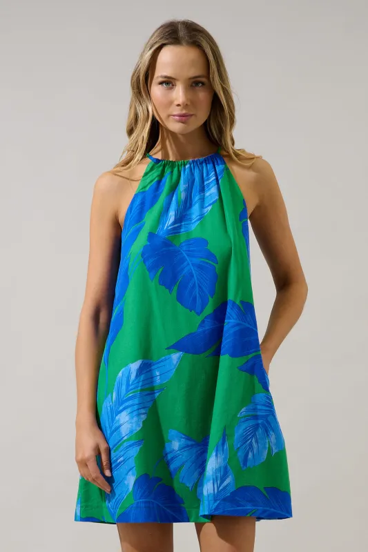 Haity Shift Mini Dress Gresia Tropical made by Sugarlips