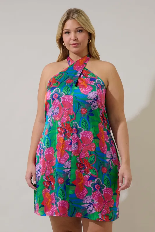 Mivia Halter Mini Dress Hansel Floral Curve made by Sugarlips