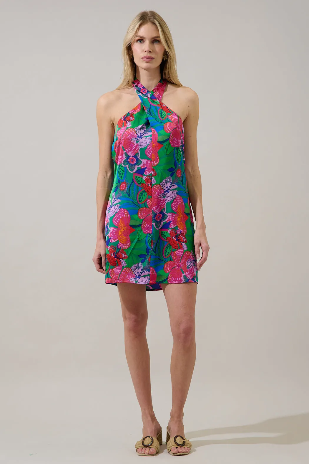 Mivia Halter Mini Dress Hansel Floral sold by Sugarlips product image thumbnail 4