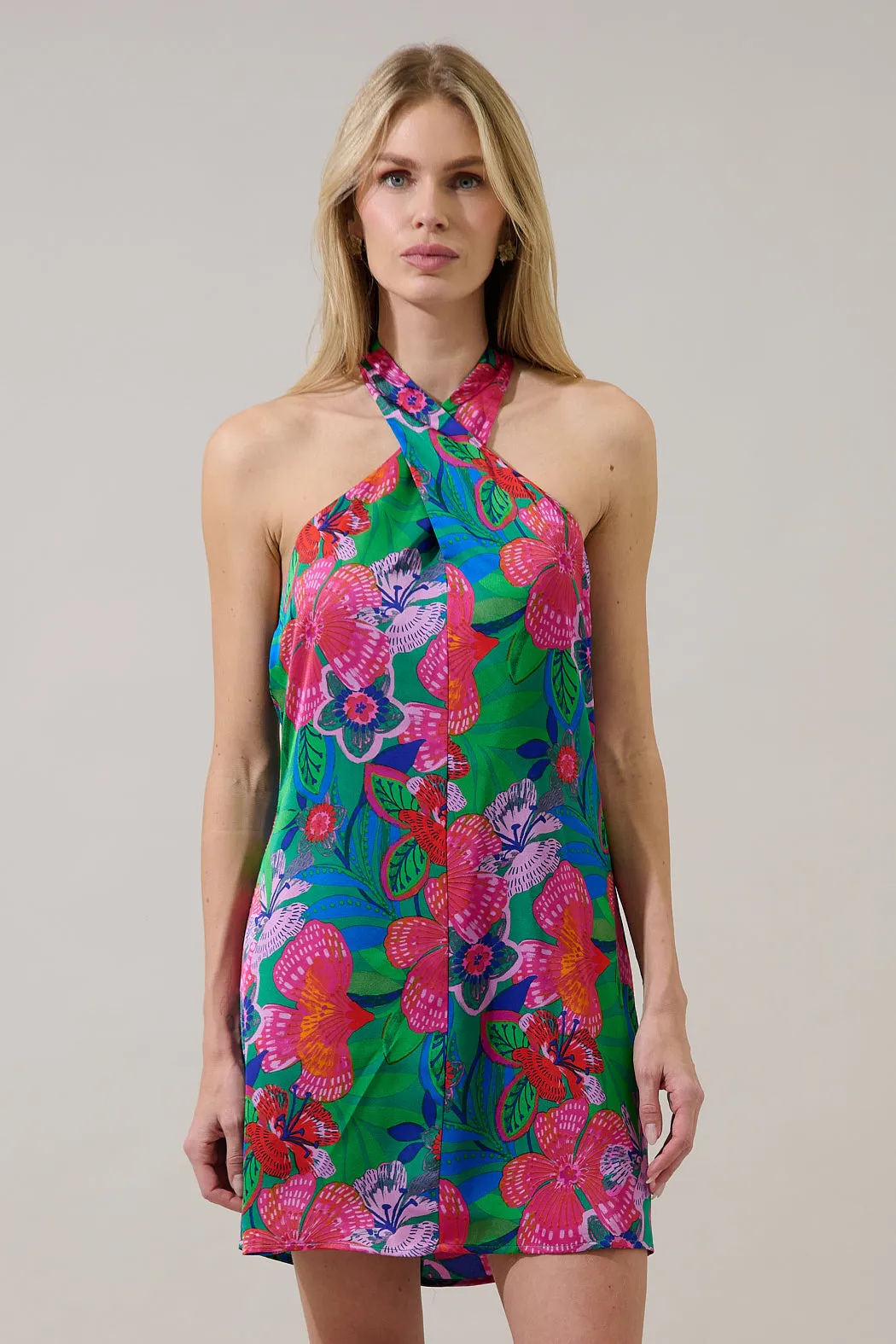 Mivia Halter Mini Dress Hansel Floral sold by Sugarlips