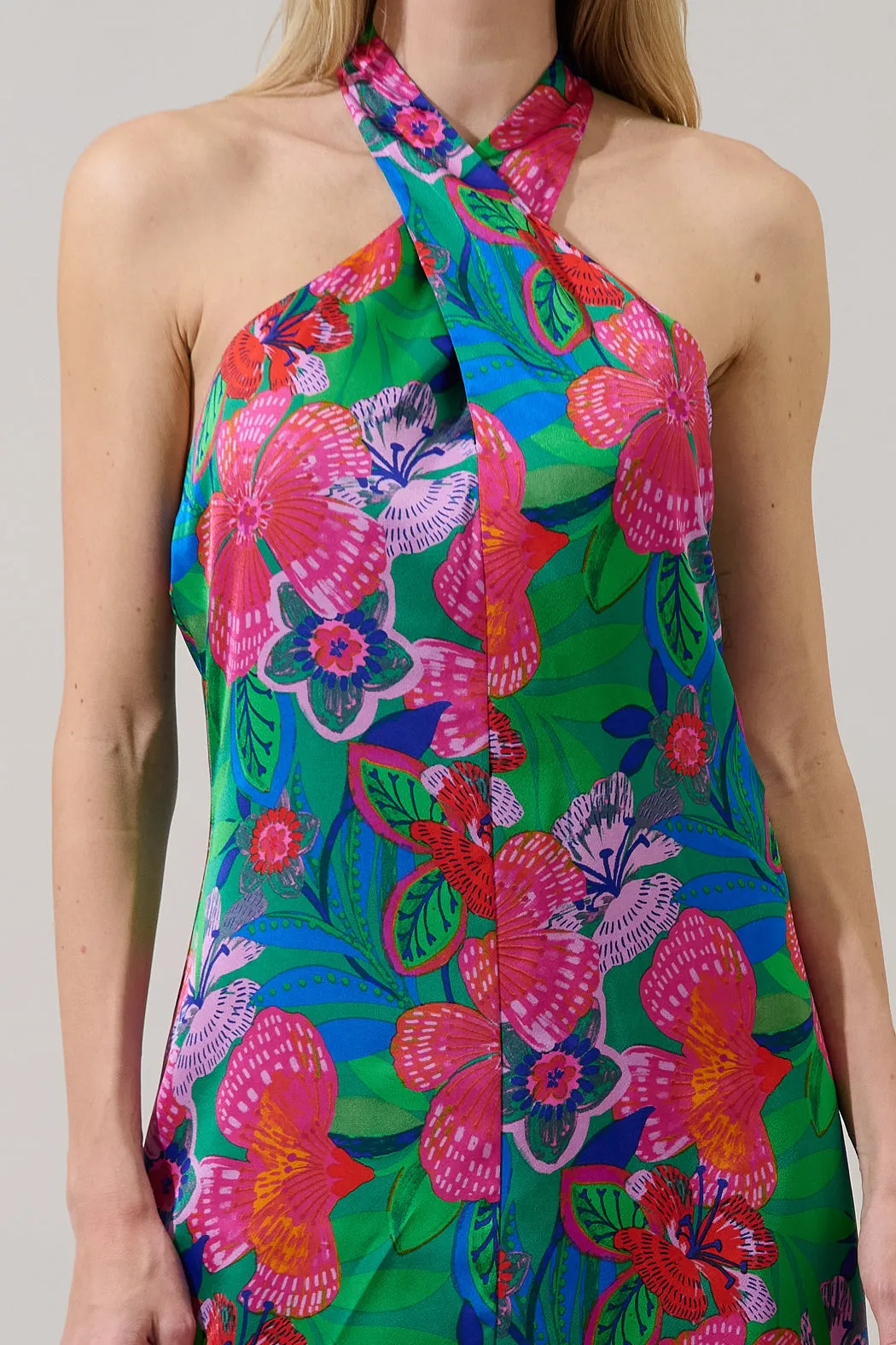 Mivia Halter Mini Dress Hansel Floral sold by Sugarlips product image thumbnail 5