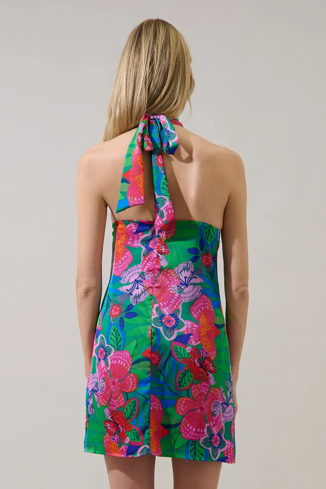 Mivia Halter Mini Dress Hansel Floral sold by Sugarlips product image thumbnail 2